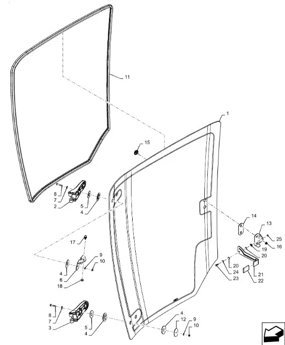 87704857 - петля двери