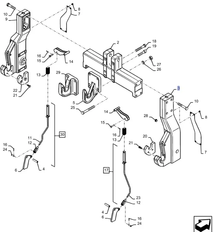 87650682 - крюк быстросъёмного соединения
